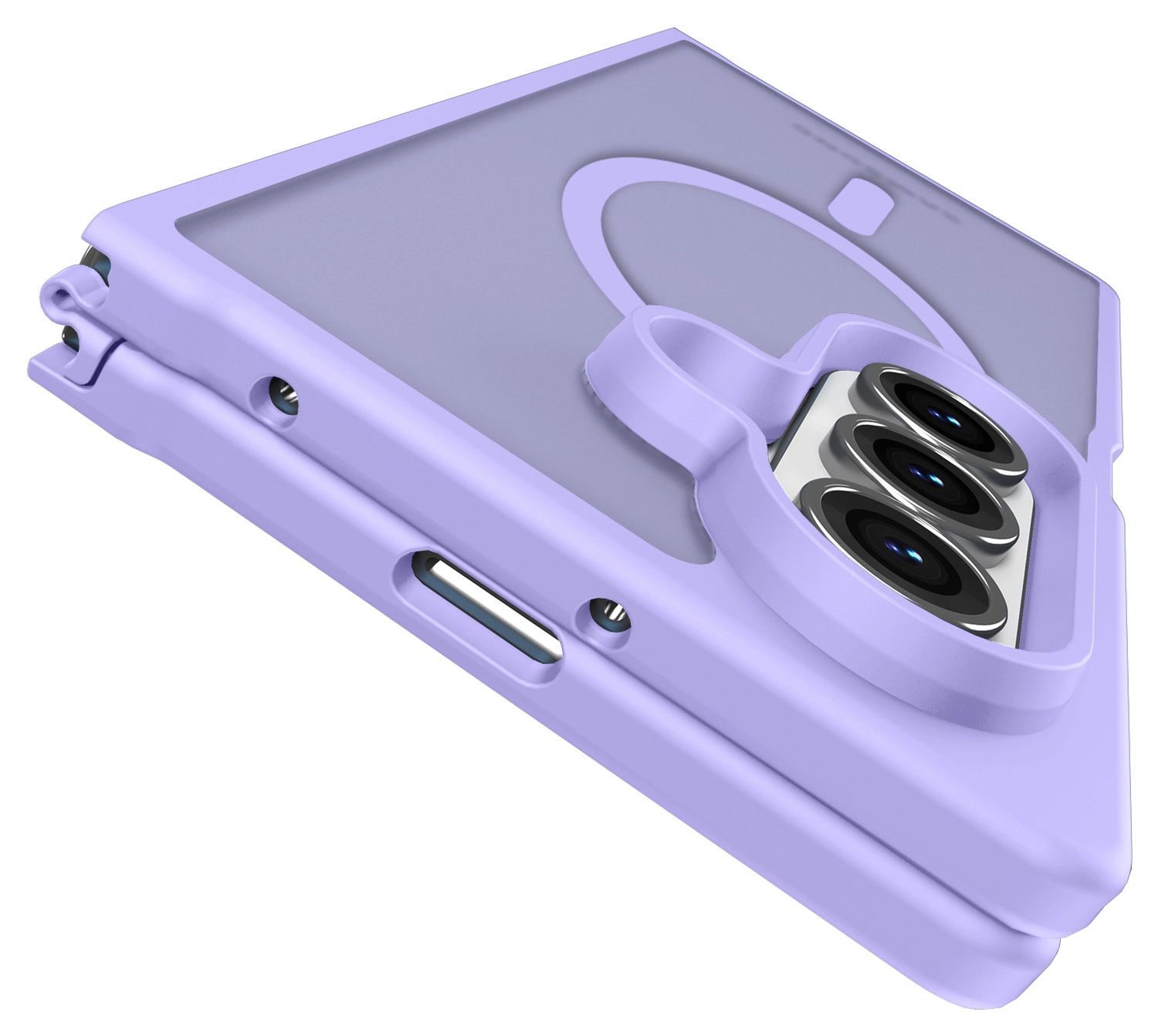 Samsung Galaxy Z Fold 7 Hoesje met MagSafe Back Cover Matte Paars afbeelding 9