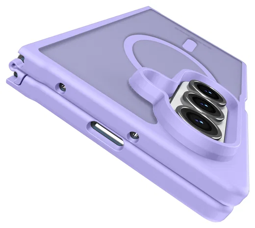 Samsung Galaxy Z Fold 7 Hoesje met MagSafe Back Cover Matte Paars afbeelding 9