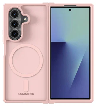 Samsung Galaxy Z Fold 7 Hoesje met MagSafe Back Cover Matte Roze