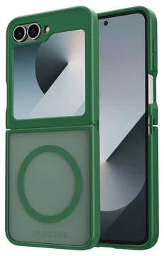 Samsung Galaxy Z Flip 7 FE / 6 Hoesje met MagSafe Back Cover Matte Groen