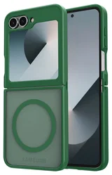 Samsung Galaxy Z Flip 7 FE / 6 Hoesje met MagSafe Back Cover Matte Groen afbeelding