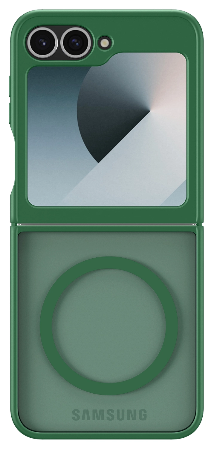 Samsung Galaxy Z Flip 7 FE / 6 Hoesje met MagSafe Back Cover Matte Groen afbeelding 4
