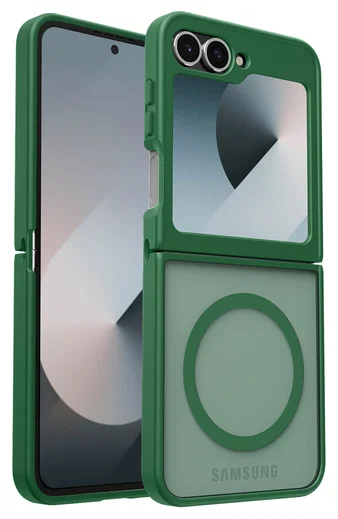 Samsung Galaxy Z Flip 7 FE / 6 Hoesje met MagSafe Back Cover Matte Groen afbeelding 9
