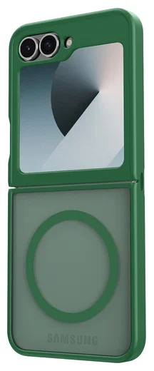 Samsung Galaxy Z Flip 7 FE / 6 Hoesje met MagSafe Back Cover Matte Groen afbeelding 10