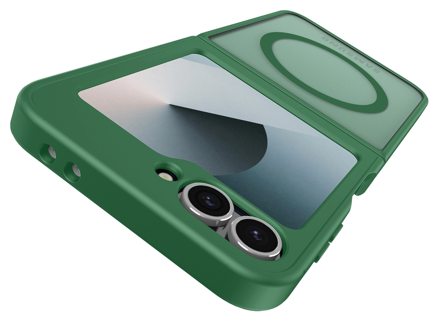 Samsung Galaxy Z Flip 7 FE / 6 Hoesje met MagSafe Back Cover Matte Groen afbeelding 11