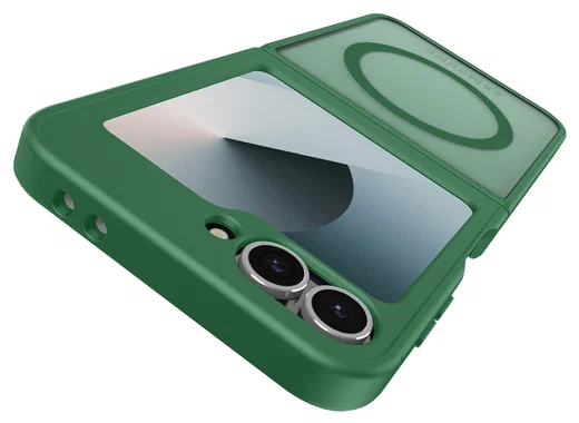 Samsung Galaxy Z Flip 7 FE / 6 Hoesje met MagSafe Back Cover Matte Groen afbeelding 11