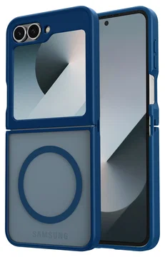 Samsung Galaxy Z Flip 7 FE / 6 Hoesje met MagSafe Back Cover Matte Blauw
