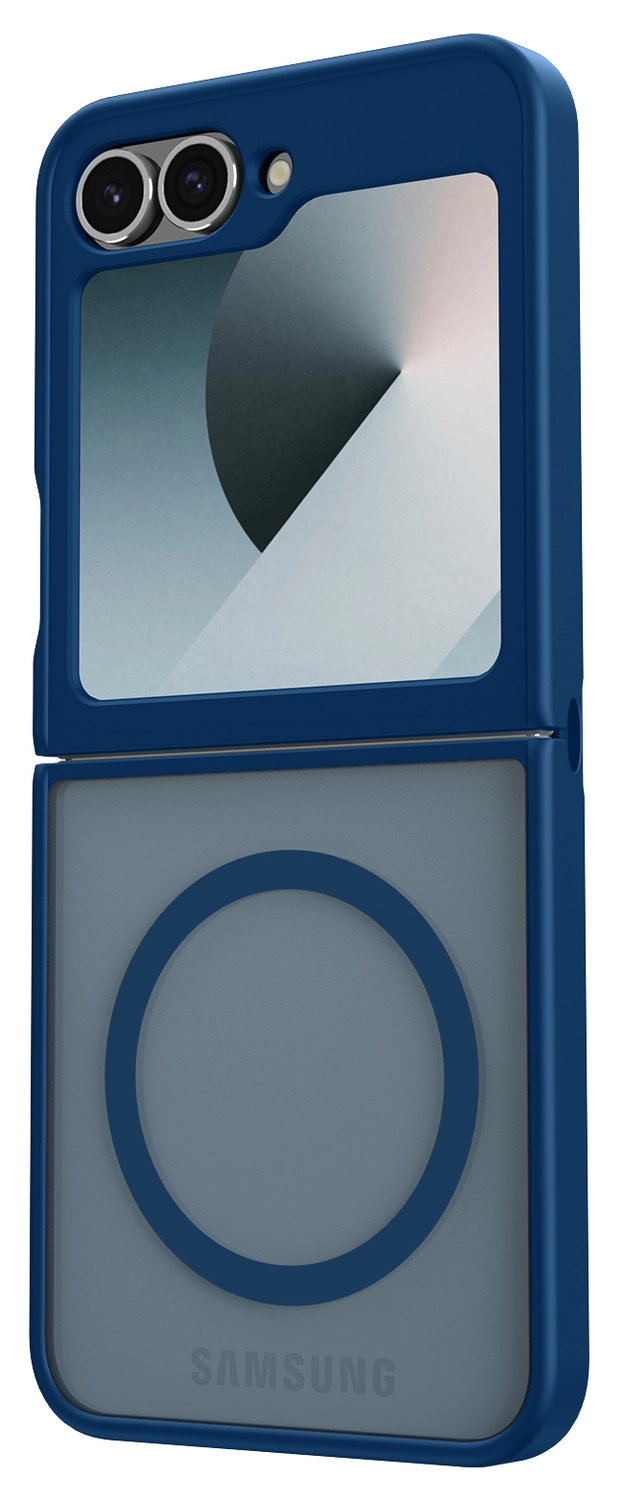 Samsung Galaxy Z Flip 7 FE / 6 Hoesje met MagSafe Back Cover Matte Blauw afbeelding 6
