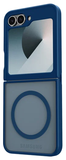 Samsung Galaxy Z Flip 7 FE / 6 Hoesje met MagSafe Back Cover Matte Blauw afbeelding 6