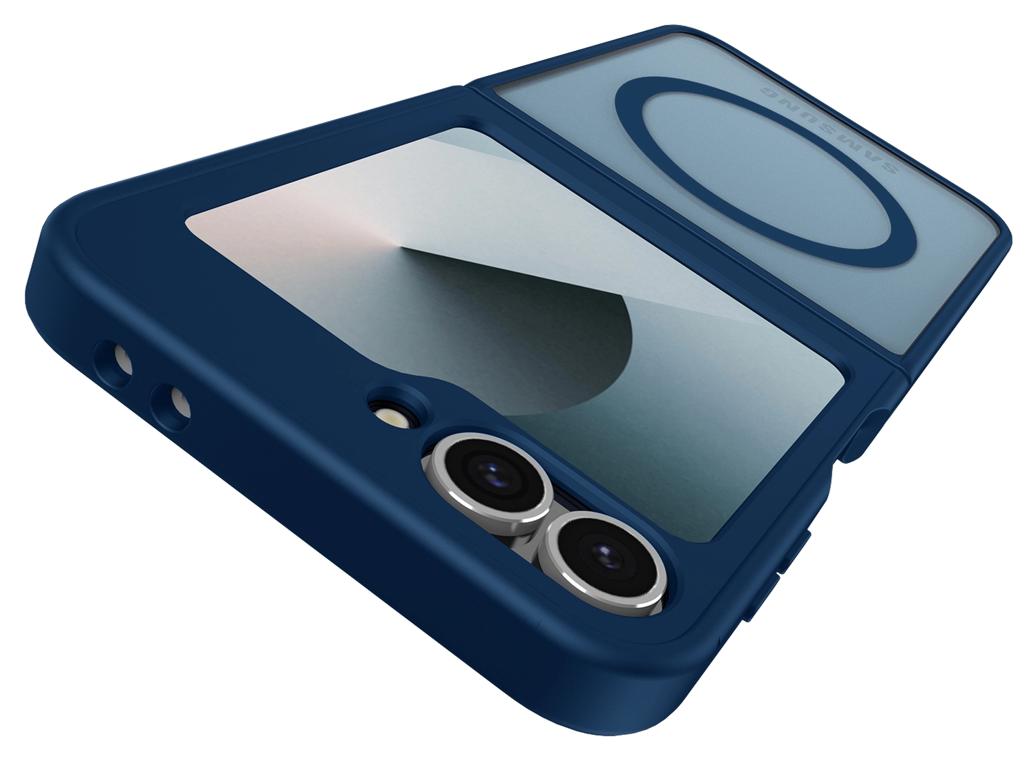Samsung Galaxy Z Flip 7 FE / 6 Hoesje met MagSafe Back Cover Matte Blauw afbeelding 7