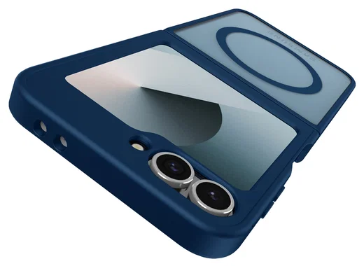 Samsung Galaxy Z Flip 7 FE / 6 Hoesje met MagSafe Back Cover Matte Blauw afbeelding 7