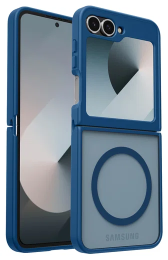 Samsung Galaxy Z Flip 7 FE / 6 Hoesje met MagSafe Back Cover Matte Blauw afbeelding 9