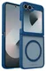Samsung Galaxy Z Flip 7 FE / 6 Hoesje met MagSafe Back Cover Matte Blauw afbeelding 9