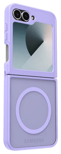 Samsung Galaxy Z Flip 7 FE / 6 Hoesje met MagSafe Back Cover Matte Paars afbeelding 9