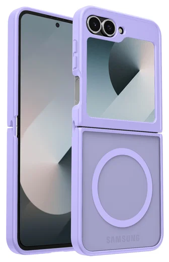 Samsung Galaxy Z Flip 7 FE / 6 Hoesje met MagSafe Back Cover Matte Paars afbeelding 11