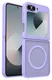Samsung Galaxy Z Flip 7 FE / 6 Hoesje met MagSafe Back Cover Matte Paars afbeelding 11