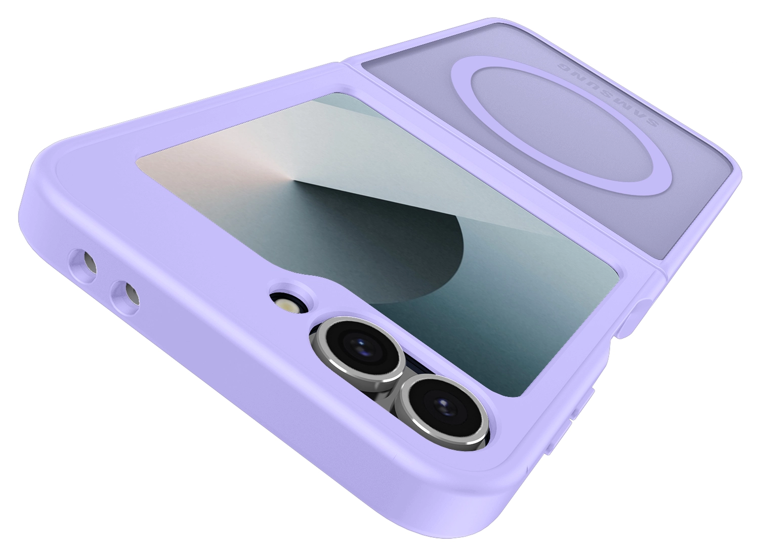 Samsung Galaxy Z Flip 7 FE / 6 Hoesje met MagSafe Back Cover Matte Paars afbeelding 12