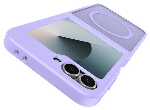 Samsung Galaxy Z Flip 7 FE / 6 Hoesje met MagSafe Back Cover Matte Paars afbeelding 12
