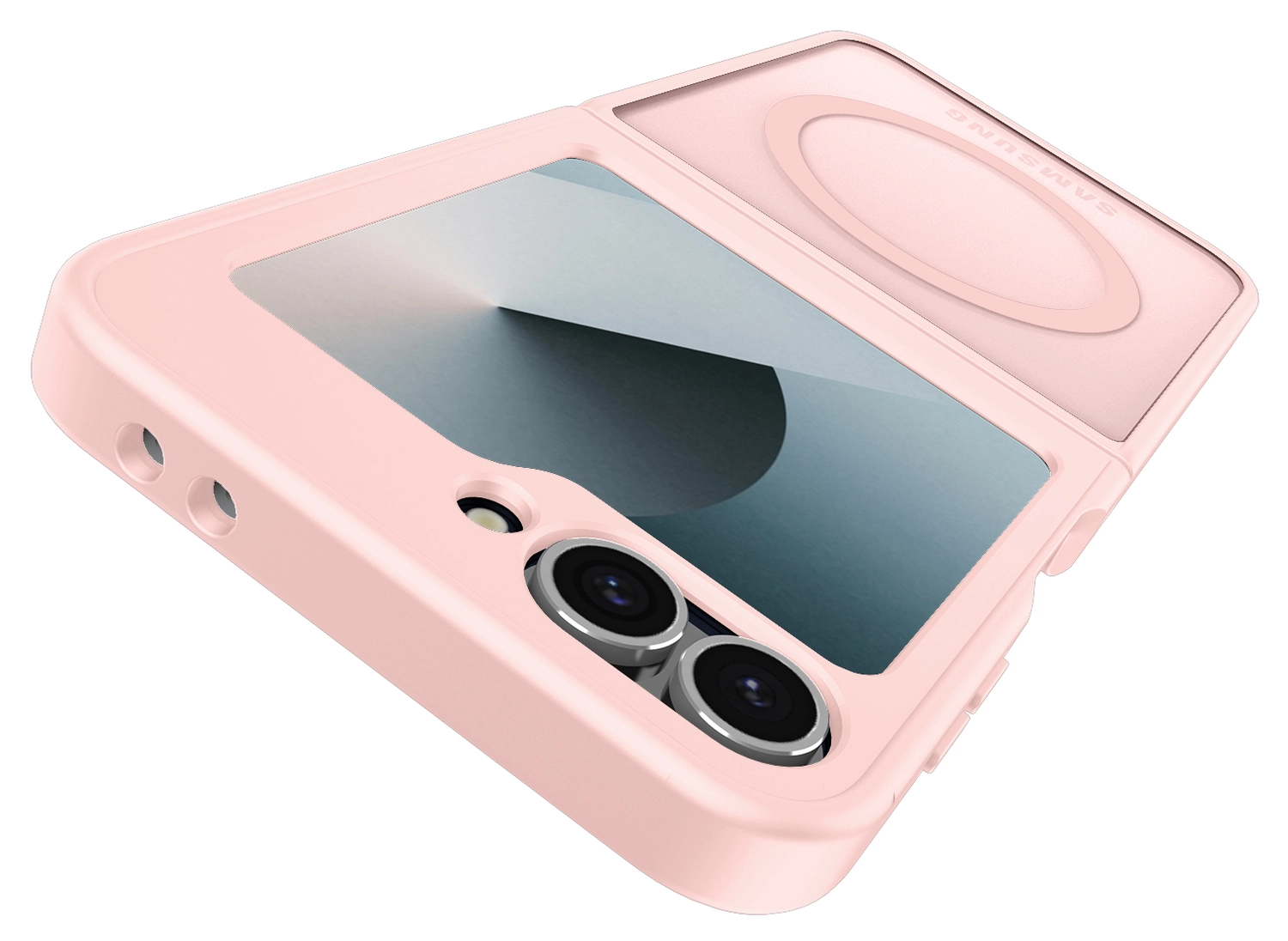 Samsung Galaxy Z Flip 7 FE / 6 Hoesje met MagSafe Back Cover Matte Roze afbeelding 6