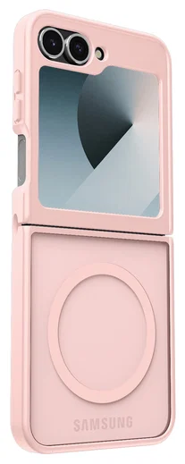 Samsung Galaxy Z Flip 7 FE / 6 Hoesje met MagSafe Back Cover Matte Roze afbeelding 9