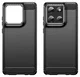 Motorola Moto G86 Hoesje Geborsteld TPU Flexibele Back Cover Zwart afbeelding 2