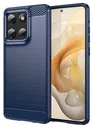 Motorola Moto G86 Hoesje Geborsteld TPU Flexibele Back Cover Blauw