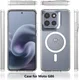Motorola Moto G86 Hoesje Hard Back Cover met MagSafe Transparant afbeelding 7
