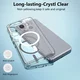 Motorola Moto G86 Hoesje Hard Back Cover met MagSafe Transparant afbeelding 4