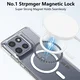 Motorola Moto G86 Hoesje Hard Back Cover met MagSafe Transparant afbeelding 3