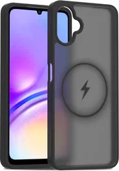 Samsung Galaxy A06 Hoesje met MagSafe Back Cover Matte Zwart afbeelding