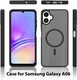 Samsung Galaxy A06 Hoesje met MagSafe Back Cover Matte Zwart afbeelding 11