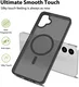Samsung Galaxy A06 Hoesje met MagSafe Back Cover Matte Zwart afbeelding 2
