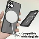 Samsung Galaxy A06 Hoesje met MagSafe Back Cover Matte Zwart afbeelding 6