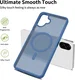 Samsung Galaxy A06 Hoesje met MagSafe Back Cover Matte Blauw afbeelding 6
