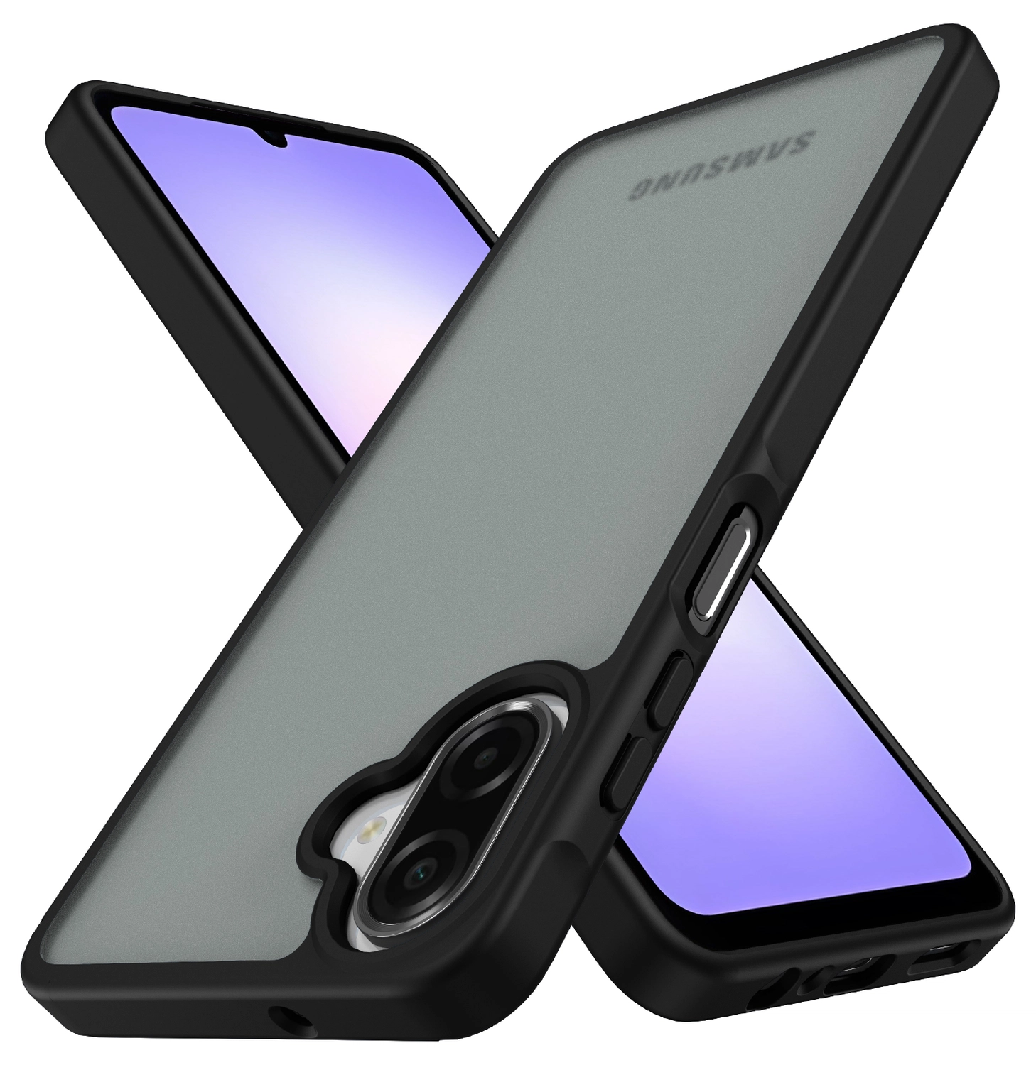 Samsung Galaxy A07 Hoesje Back Cover Matte Zwart afbeelding 3