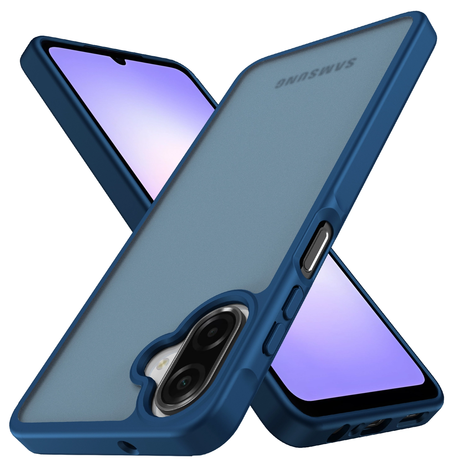 Samsung Galaxy A07 Hoesje Back Cover Matte Blauw afbeelding 3