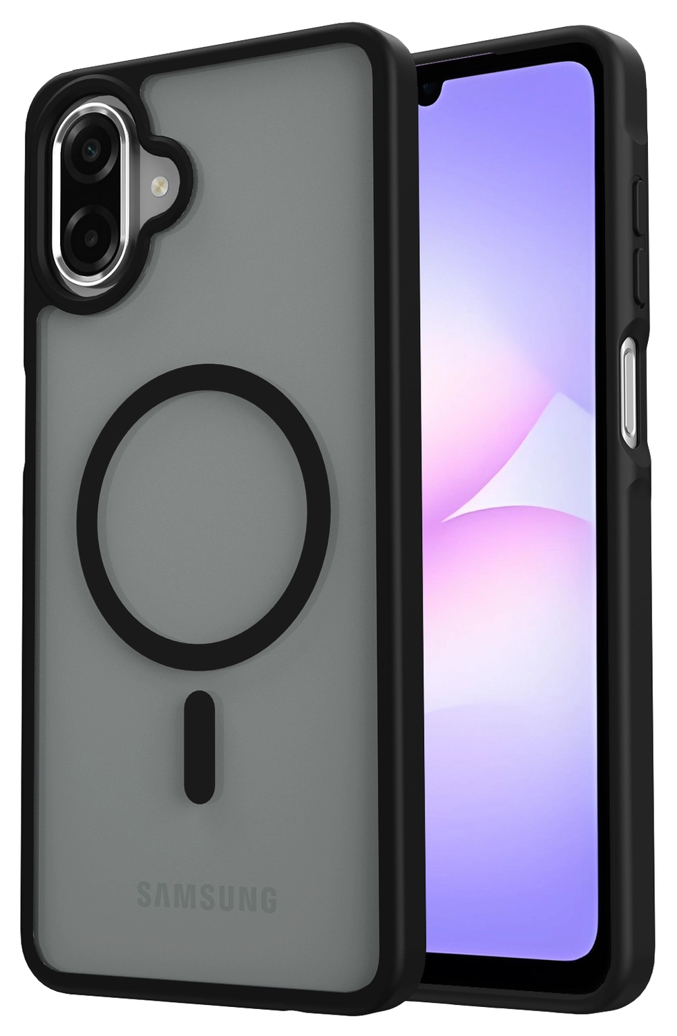 Samsung Galaxy A07 Hoesje met MagSafe Back Cover Matte Zwart afbeelding 1