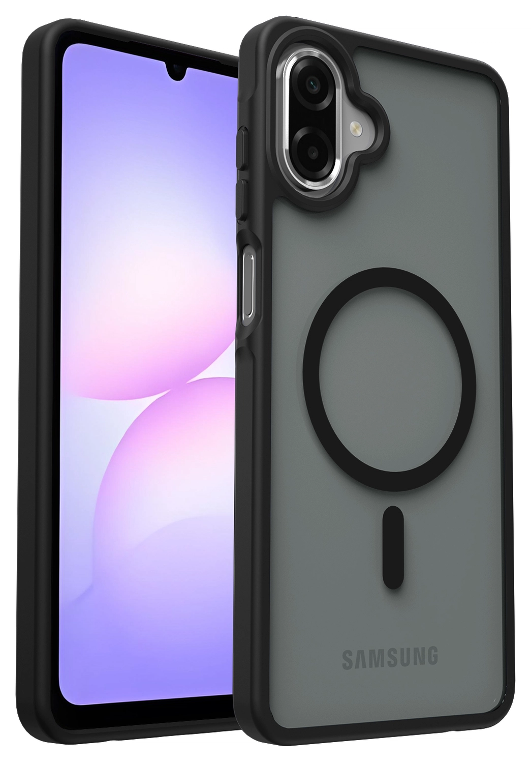 Samsung Galaxy A07 Hoesje met MagSafe Back Cover Matte Zwart afbeelding 10