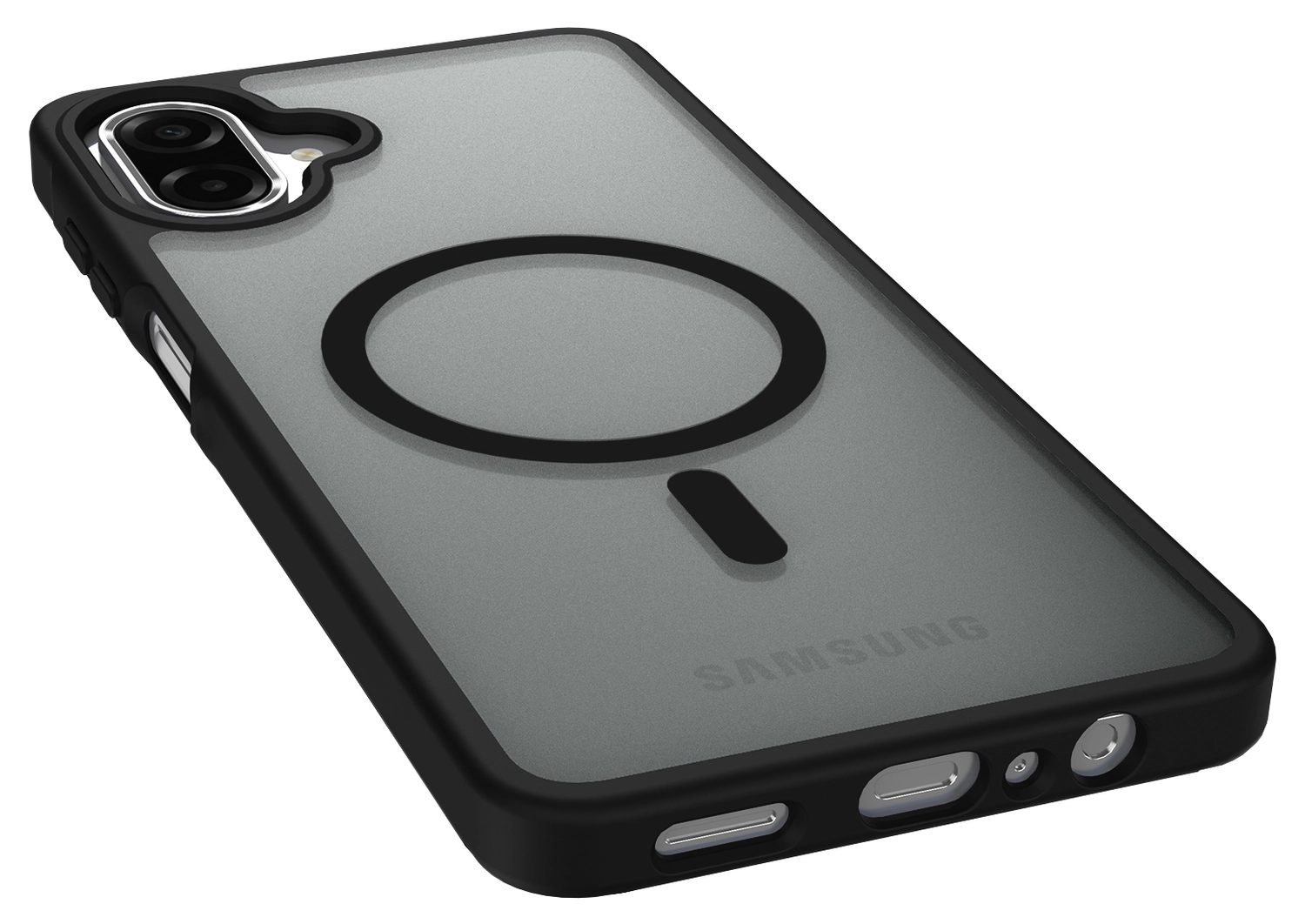 Samsung Galaxy A07 Hoesje met MagSafe Back Cover Matte Zwart afbeelding 11