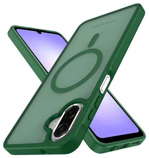 Samsung Galaxy A07 Hoesje met MagSafe Back Cover Matte Groen afbeelding 2