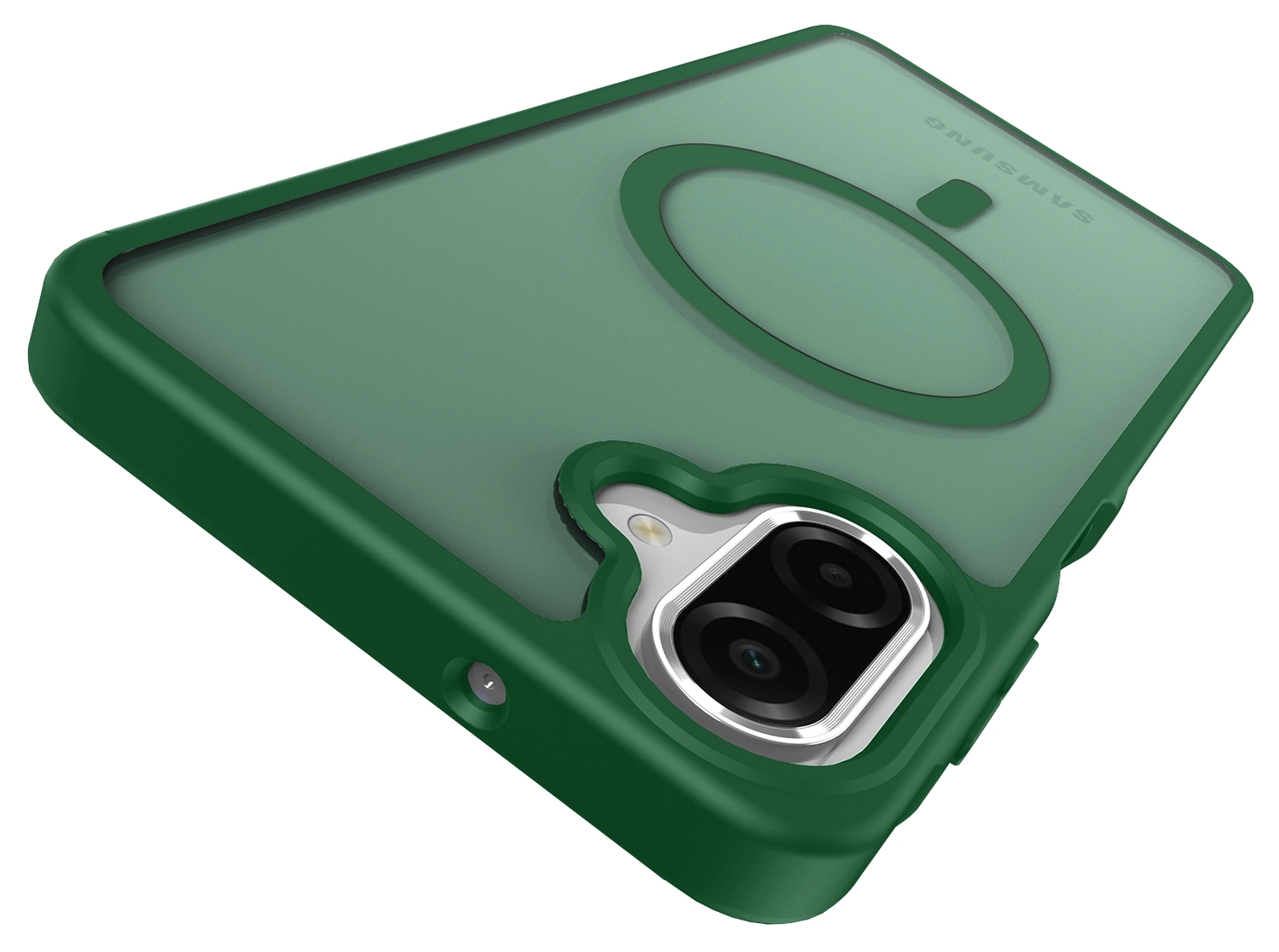 Samsung Galaxy A07 Hoesje met MagSafe Back Cover Matte Groen afbeelding 9