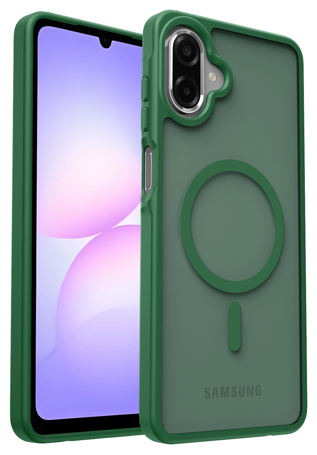 Samsung Galaxy A07 Hoesje met MagSafe Back Cover Matte Groen afbeelding 10