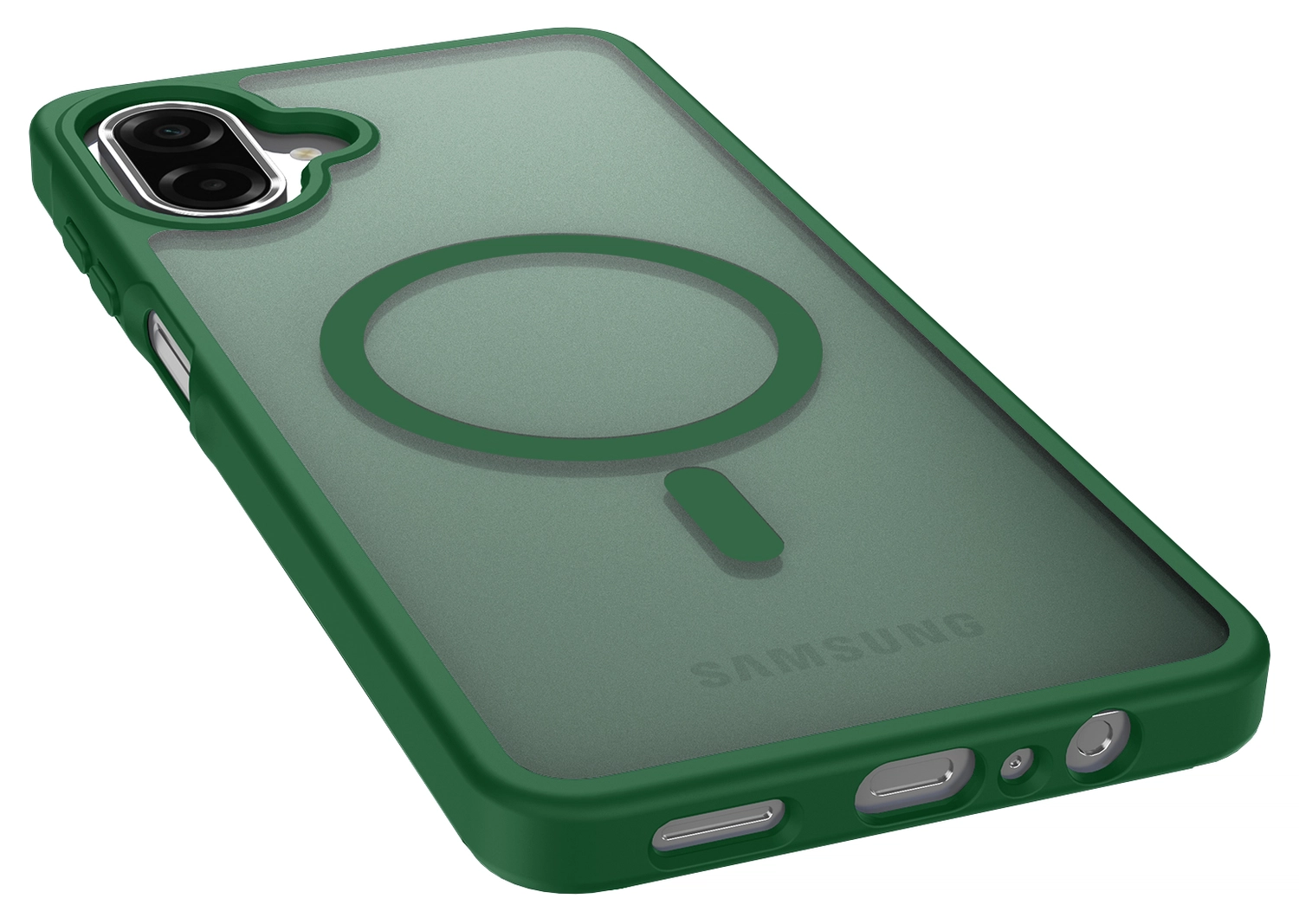 Samsung Galaxy A07 Hoesje met MagSafe Back Cover Matte Groen afbeelding 11