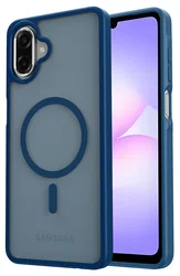 Samsung Galaxy A07 Hoesje met MagSafe Back Cover Matte Blauw afbeelding