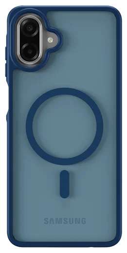 Samsung Galaxy A07 Hoesje met MagSafe Back Cover Matte Blauw afbeelding 4