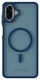 Samsung Galaxy A07 Hoesje met MagSafe Back Cover Matte Blauw afbeelding 4