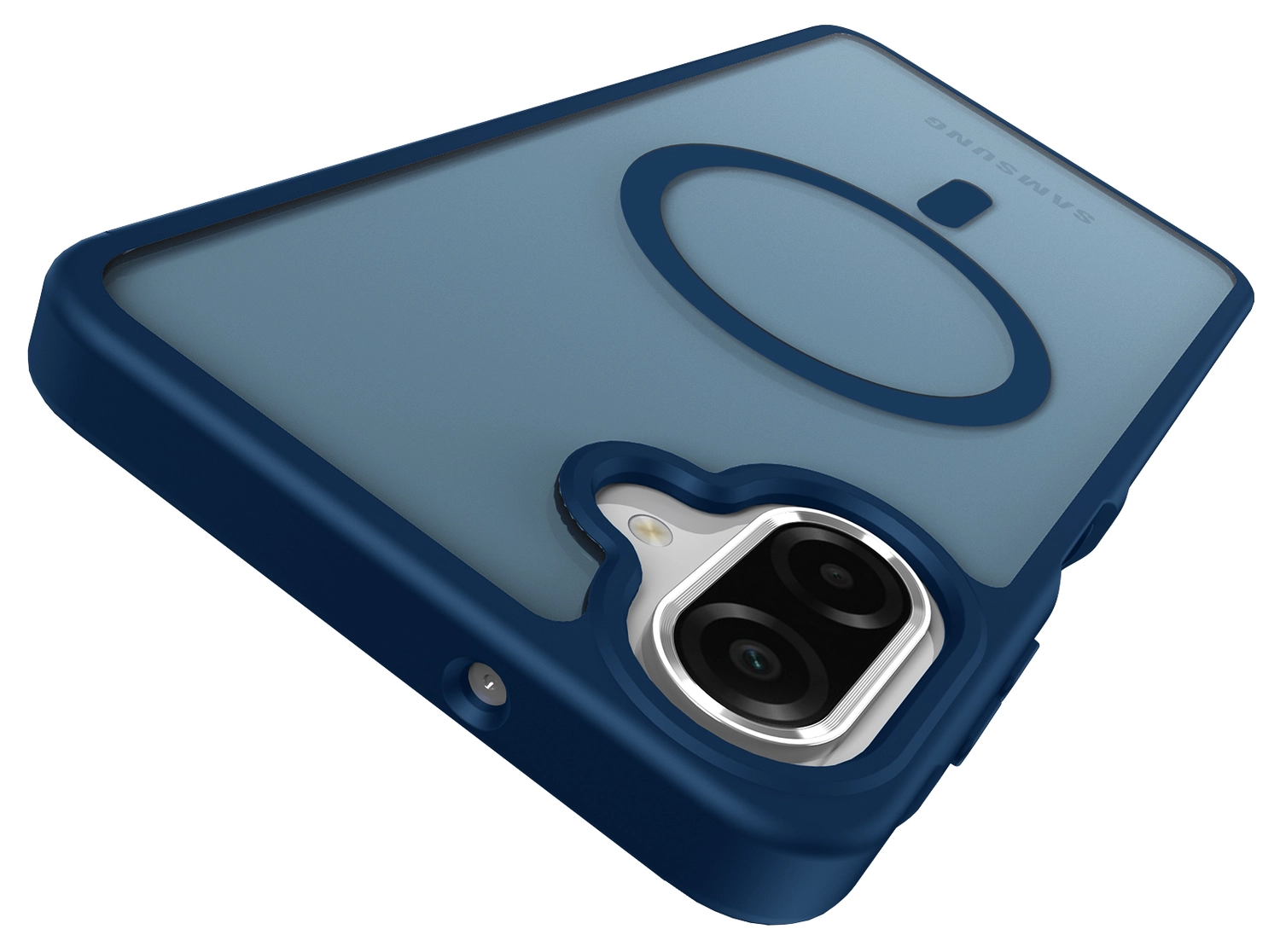 Samsung Galaxy A07 Hoesje met MagSafe Back Cover Matte Blauw afbeelding 11