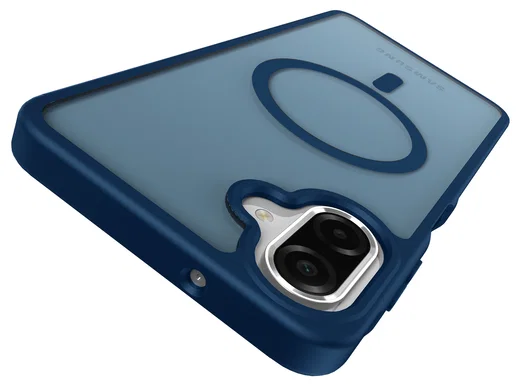 Samsung Galaxy A07 Hoesje met MagSafe Back Cover Matte Blauw afbeelding 11