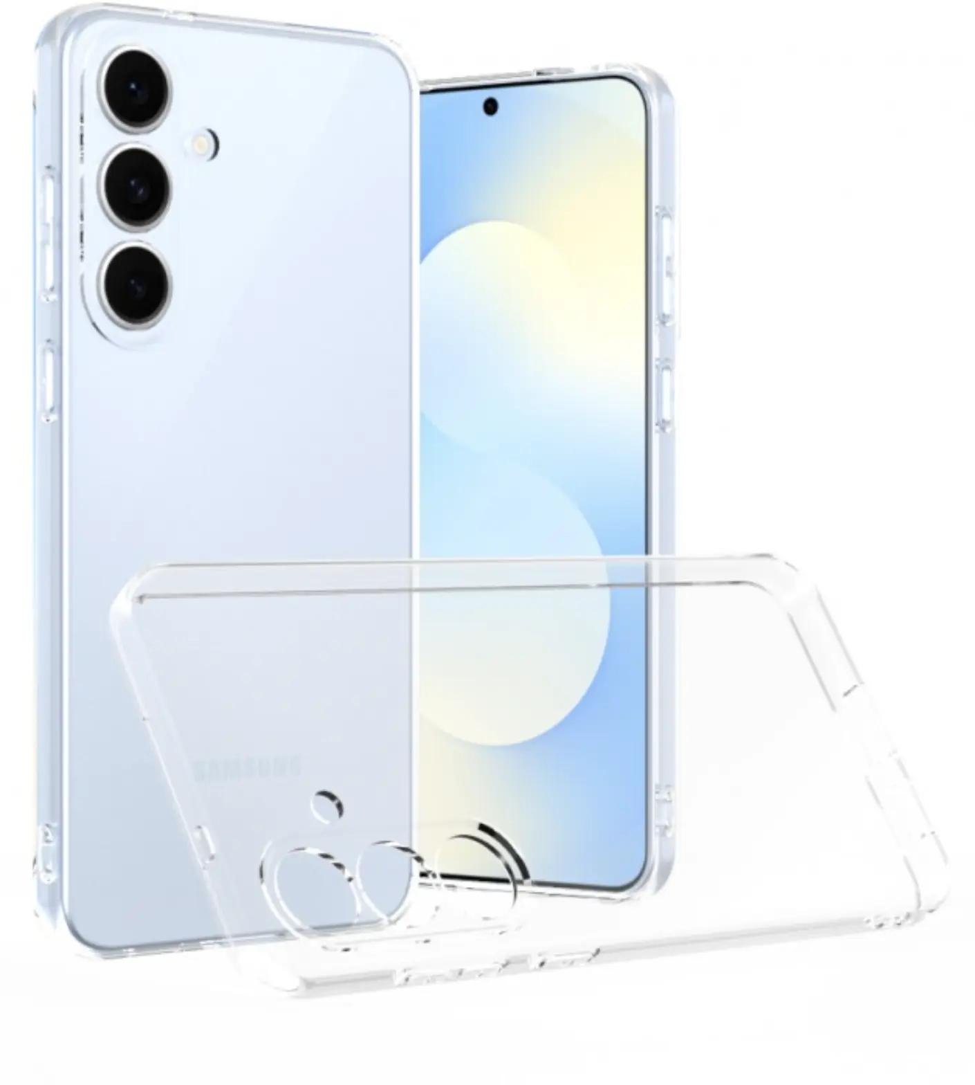 Samsung Galaxy S25 FE Hoesje Dun TPU Back Cover Transparant afbeelding 2