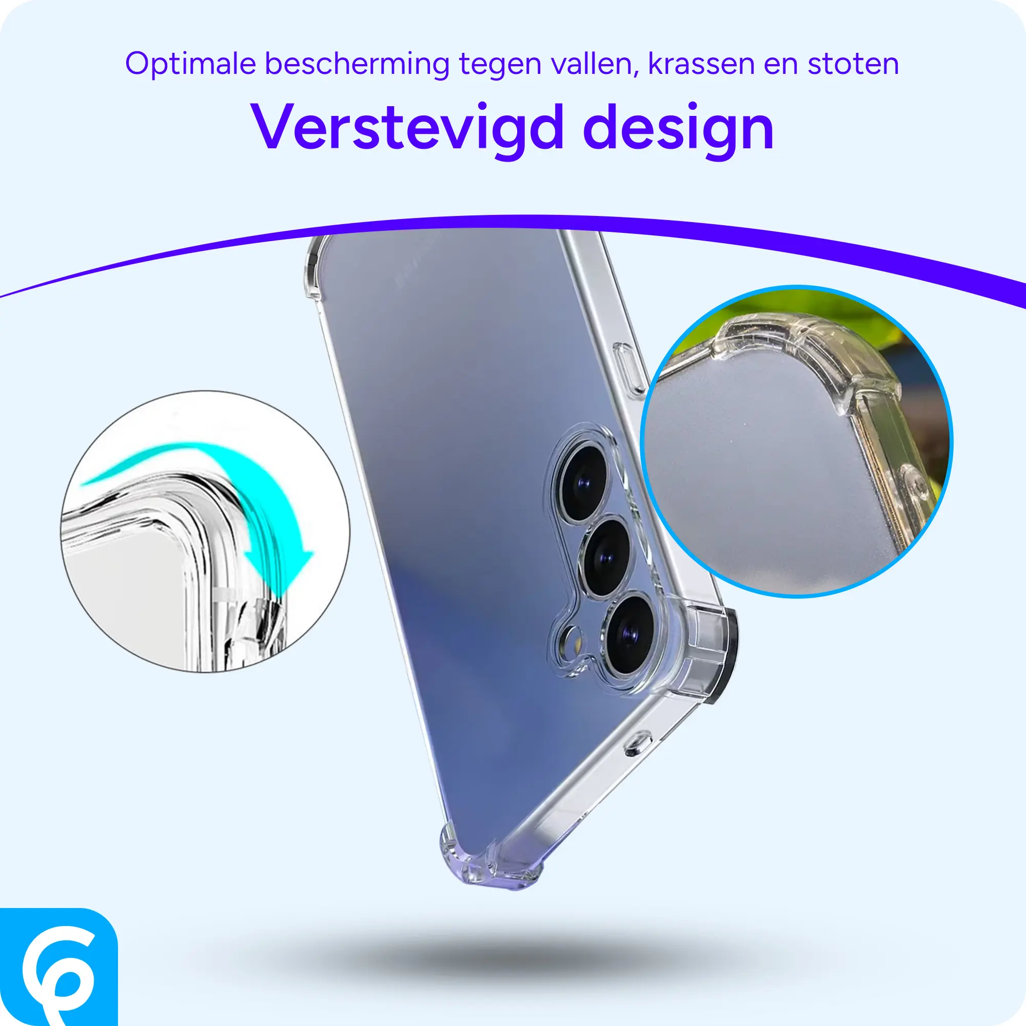 Samsung Galaxy S25 FE Hoesje Schokbestendig en Dun TPU Back Cover Transparant afbeelding 2
